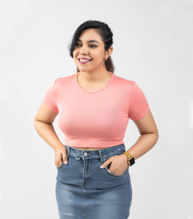 Pink Crop T-shirt