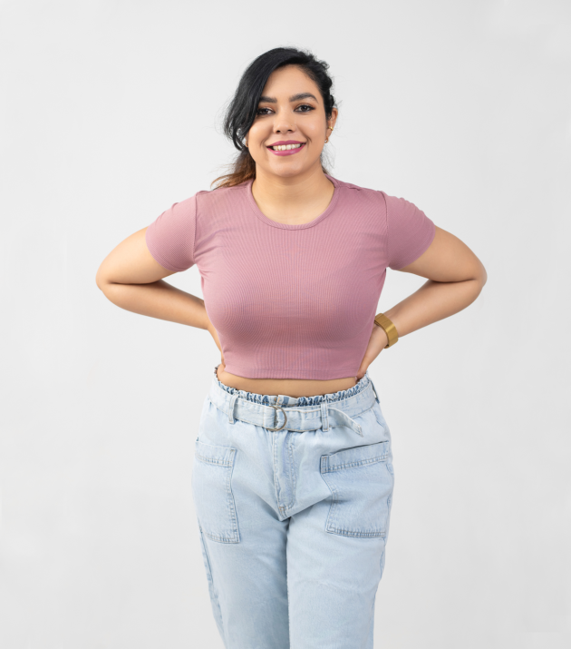 Purple Crop T-shirt